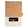 Cork And Heathered Fabric Hardcover Journal 5.5" X 8.25" Thumbnail