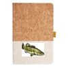 Cork And Heathered Fabric Hardcover Journal 5.5" X 8.25" Thumbnail