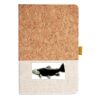 Cork And Heathered Fabric Hardcover Journal 5.5" X 8.25" Thumbnail