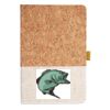 Cork And Heathered Fabric Hardcover Journal 5.5" X 8.25" Thumbnail