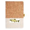 Cork And Heathered Fabric Hardcover Journal 5.5" X 8.25" Thumbnail