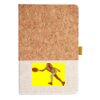 Cork And Heathered Fabric Hardcover Journal 5.5" X 8.25" Thumbnail