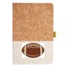 Cork And Heathered Fabric Hardcover Journal 5.5" X 8.25" Thumbnail