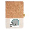 Cork And Heathered Fabric Hardcover Journal 5.5" X 8.25" Thumbnail