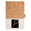 Cork And Heathered Fabric Hardcover Journal 5.5" X 8.25" Thumbnail