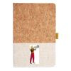 Cork And Heathered Fabric Hardcover Journal 5.5" X 8.25" Thumbnail