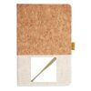 Cork And Heathered Fabric Hardcover Journal 5.5" X 8.25" Thumbnail