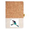 Cork And Heathered Fabric Hardcover Journal 5.5" X 8.25" Thumbnail