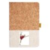 Cork And Heathered Fabric Hardcover Journal 5.5" X 8.25" Thumbnail