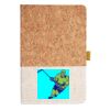 Cork And Heathered Fabric Hardcover Journal 5.5" X 8.25" Thumbnail