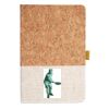 Cork And Heathered Fabric Hardcover Journal 5.5" X 8.25" Thumbnail