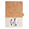 Cork And Heathered Fabric Hardcover Journal 5.5" X 8.25" Thumbnail