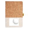 Cork And Heathered Fabric Hardcover Journal 5.5" X 8.25" Thumbnail