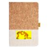 Cork And Heathered Fabric Hardcover Journal 5.5" X 8.25" Thumbnail