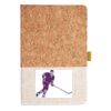 Cork And Heathered Fabric Hardcover Journal 5.5" X 8.25" Thumbnail