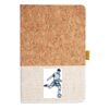 Cork And Heathered Fabric Hardcover Journal 5.5" X 8.25" Thumbnail