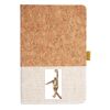 Cork And Heathered Fabric Hardcover Journal 5.5" X 8.25" Thumbnail