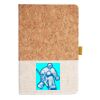 Cork And Heathered Fabric Hardcover Journal 5.5" X 8.25" Thumbnail