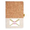 Cork And Heathered Fabric Hardcover Journal 5.5" X 8.25" Thumbnail