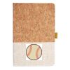Cork And Heathered Fabric Hardcover Journal 5.5" X 8.25" Thumbnail