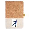 Cork And Heathered Fabric Hardcover Journal 5.5" X 8.25" Thumbnail