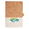 Cork And Heathered Fabric Hardcover Journal 5.5" X 8.25" Thumbnail