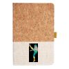 Cork And Heathered Fabric Hardcover Journal 5.5" X 8.25" Thumbnail