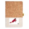 Cork And Heathered Fabric Hardcover Journal 5.5" X 8.25" Thumbnail