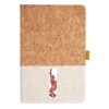 Cork And Heathered Fabric Hardcover Journal 5.5" X 8.25" Thumbnail