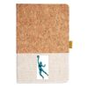 Cork And Heathered Fabric Hardcover Journal 5.5" X 8.25" Thumbnail