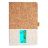 Cork And Heathered Fabric Hardcover Journal 5.5" X 8.25" Thumbnail