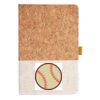 Cork And Heathered Fabric Hardcover Journal 5.5" X 8.25" Thumbnail