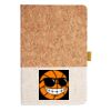 Cork And Heathered Fabric Hardcover Journal 5.5" X 8.25" Thumbnail