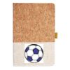 Cork And Heathered Fabric Hardcover Journal 5.5" X 8.25" Thumbnail