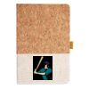 Cork And Heathered Fabric Hardcover Journal 5.5" X 8.25" Thumbnail