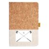 Cork And Heathered Fabric Hardcover Journal 5.5" X 8.25" Thumbnail