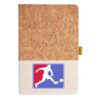 Cork And Heathered Fabric Hardcover Journal 5.5" X 8.25" Thumbnail