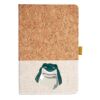 Cork And Heathered Fabric Hardcover Journal 5.5" X 8.25" Thumbnail