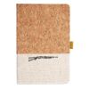Cork And Heathered Fabric Hardcover Journal 5.5" X 8.25" Thumbnail
