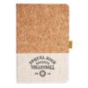 Cork And Heathered Fabric Hardcover Journal 5.5" X 8.25" Thumbnail