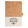 Cork And Heathered Fabric Hardcover Journal 5.5" X 8.25" Thumbnail