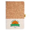 Cork And Heathered Fabric Hardcover Journal 5.5" X 8.25" Thumbnail