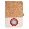 Cork And Heathered Fabric Hardcover Journal 5.5" X 8.25" Thumbnail