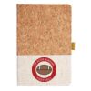 Cork And Heathered Fabric Hardcover Journal 5.5" X 8.25" Thumbnail