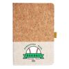 Cork And Heathered Fabric Hardcover Journal 5.5" X 8.25" Thumbnail