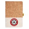Cork And Heathered Fabric Hardcover Journal 5.5" X 8.25" Thumbnail