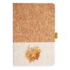 Cork And Heathered Fabric Hardcover Journal 5.5" X 8.25" Thumbnail