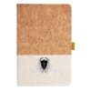 Cork And Heathered Fabric Hardcover Journal 5.5" X 8.25" Thumbnail