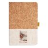 Cork And Heathered Fabric Hardcover Journal 5.5" X 8.25" Thumbnail