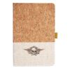 Cork And Heathered Fabric Hardcover Journal 5.5" X 8.25" Thumbnail